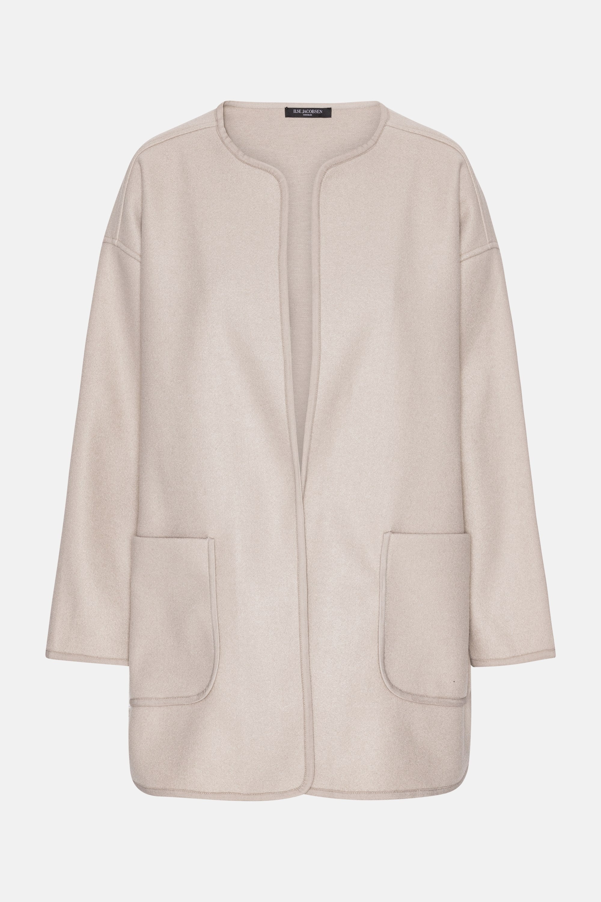 Følt Casual Jakke - White Pepper